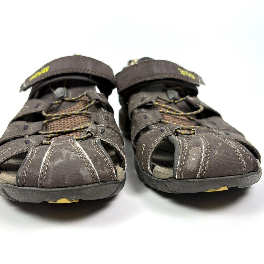 Teva Dozer Sandals Mens Sz 9.5 Brown Closed Toe Fisherman Water Hiking Outdoors - Picture 2 of 16